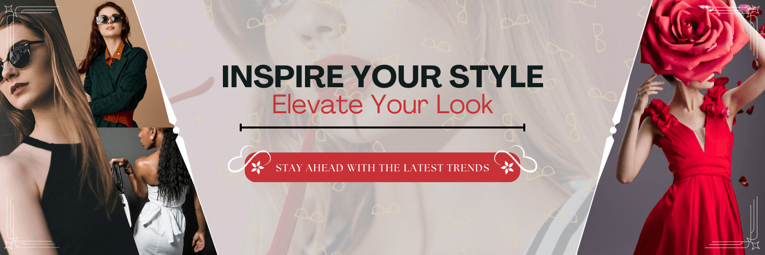Red and Black Minimalist Woman Fashion Twitter Header