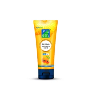 Astaberry Papaya Sunscreen Cream SPF 50 PA+++ | Matte Finish with Papaya Extract – Lightweight Daily UV Protection – 50 ml