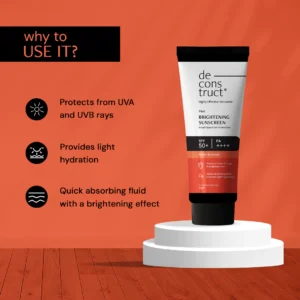 Fluid Brightening Sunscreen for Dry Skin - SPF 50+ | 8 hours long lasting Sunscreen