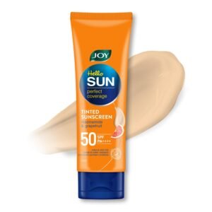 Joy Natural Tone Tinted Sunscreen SPF 50 PA+++ with Niacinamide | Mattifying, Water Resistant & Easy Blending Face Sunscreen – 50ml