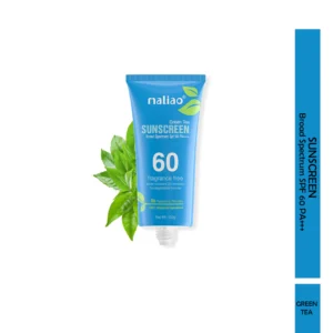 Maliao Green Tea Sunscreen SPF 60 PA+++ | Lightweight, Non-Greasy & Hydrating Sun Protection – 100g
