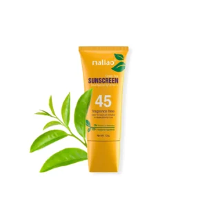 Maliao Professional Green Tea Sunscreen SPF 60 PA+++ | UV Protection Lotion with Cucumber & Lemongrass Extracts | Non-Greasy, Radiant Skin Formula – 100g