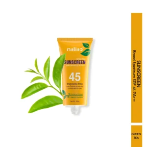 Maliao Professional Green Tea Sunscreen SPF 60 PA+++ | UV Protection Lotion with Cucumber & Lemongrass Extracts | Non-Greasy, Radiant Skin Formula – 100g