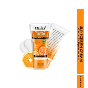 Maliao Sunscreen SPF 60 PA+++ | With Vitamin C, Berry Glutathione & Hyaluronic Acid | Brightening & Hydrating Sun Protection – 60g