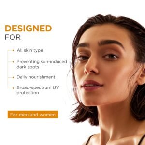 Oshea Herbals UVShield Mattifying Gel Sunscreen SPF 45 PA+++ | Non-Greasy, Water-Resistant, UVA+UVB & Blue Light Protection – 120 g