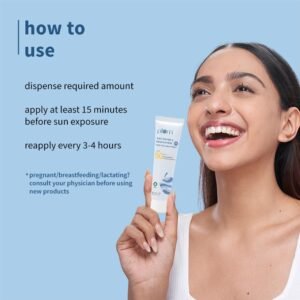 Plum 2% Niacinamide & Rice Water Sunscreen SPF 50 PA+++ – Lightweight Daily Sunscreen for All Skin Types | Brightening, Anti-Tan & Dark Spot Correction | 15g