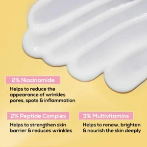 RENEE Pore Minimizing Sunscreen SPF 70 PA++++ | Oil-Free, Lightweight with Niacinamide, Peptides & Multivitamins – 50 ml