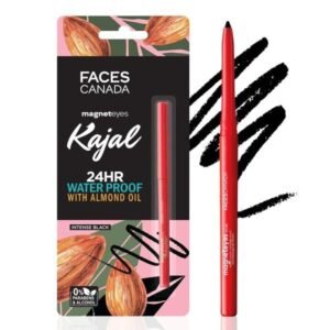 Buy Faces Canada “ 24 HR Waterproof With Almond Oil “ Intense Black Kajal online at best price from Makeup Store by PKJ