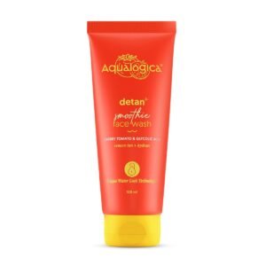 Aqualogica Detan+ Smoothie Face Wash with Glycolic Acid & Cherry Tomato – Tan Removal, Hydration & Gentle Exfoliation - 100ml