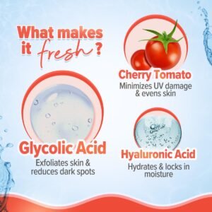 Aqualogica Detan+ Smoothie Face Wash with Glycolic Acid & Cherry Tomato – Tan Removal, Hydration & Gentle Exfoliation - 100ml