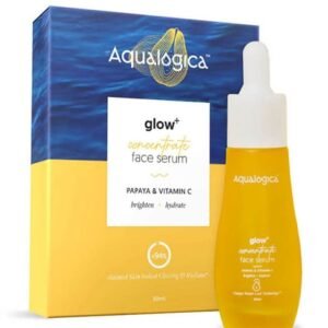 Aqualogica Glow+ Concentrate Vitamin C Face Serum – Brightening & Hydrating with Hyaluronic Acid & Papaya – 30ml