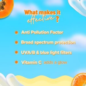 Aqualogica Glow+ Dewy Sunscreen Gel SPF 50+ PA++++ | Hydrating, Brightening, Anti-Pollution & Blue Light Protection – 80g