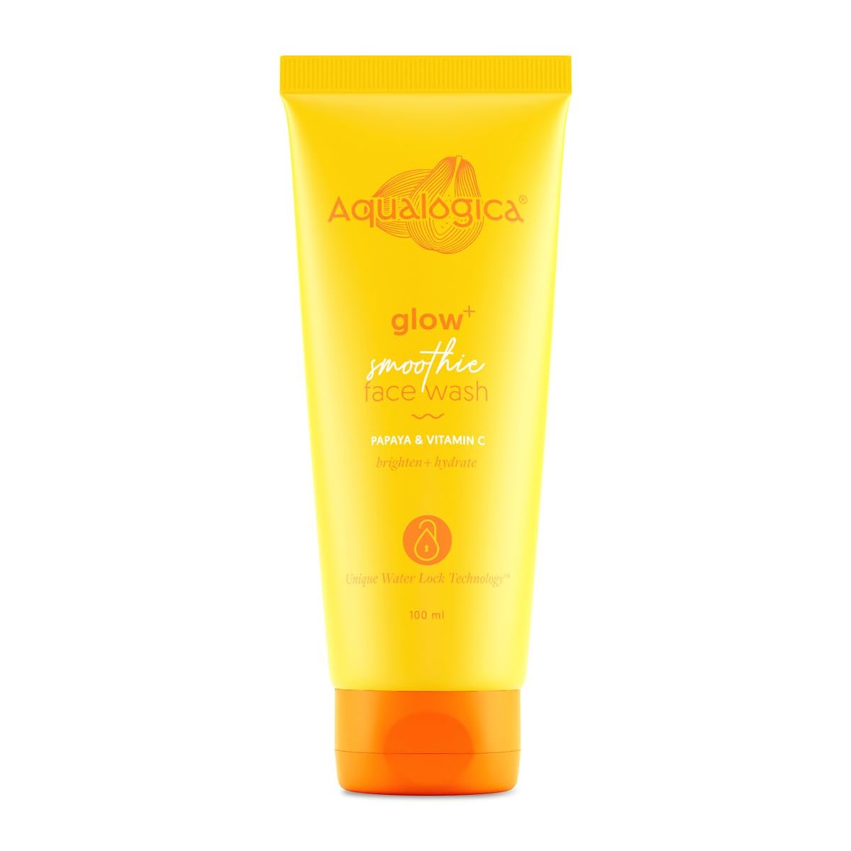 Aqualogica Glow+ Smoothie Face Wash with Vitamin C, Hyaluronic Acid & Papaya – Tan Removal, Hydration & Brightening - 100ml - Image 2