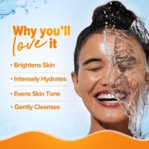 Aqualogica Glow+ Smoothie Face Wash with Vitamin C, Hyaluronic Acid & Papaya – Tan Removal, Hydration & Brightening - 100ml