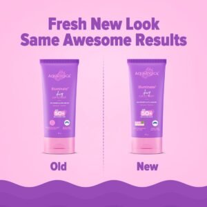 Aqualogica Illuminate+ Dewy Sunscreen Gel SPF 50+ PA++++ | Brightening, Hydrating, Anti-Pollution & Blue Light Protection – 80 g