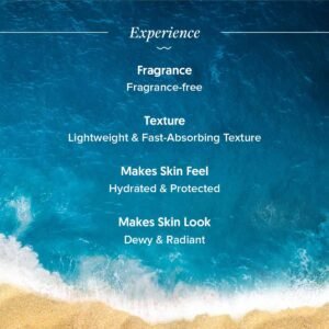 Aqualogica Radiance+ Dewy Sunscreen Gel SPF 50+ PA+++ | Lightweight, Non-Sticky, Niacinamide-Infused | 80 g