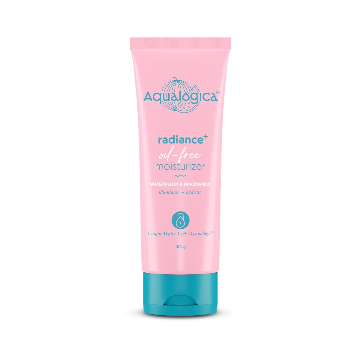 Aqualogica Radiance+ Oil-Free Moisturizer with Watermelon & Niacinamide – Lightweight, Hydrating & Brightening Cream - 100g - Image 2
