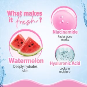 Aqualogica Radiance+ Oil-Free Moisturizer with Watermelon & Niacinamide – Lightweight, Hydrating & Brightening Cream  - 100g