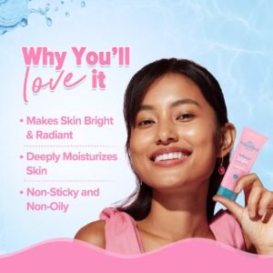 Aqualogica Radiance+ Oil-Free Moisturizer with Watermelon & Niacinamide – Lightweight, Hydrating & Brightening Cream  - 100g