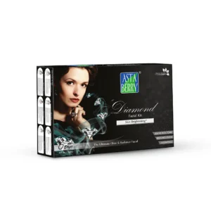 Asta Berry Diamond Facial Kit – 6 Steps for Glow & Hydration | With Natural Oils & Herbal Extracts 400gm