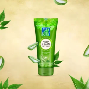Astaberry Neem & Aloe Face Wash | Oil Control Face Wash with Neem, Aloe Vera & Basil – 100 ml