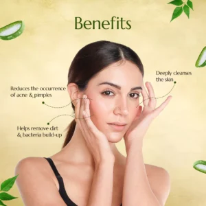 Astaberry Neem & Aloe Face Wash | Oil Control Face Wash with Neem, Aloe Vera & Basil – 100 ml