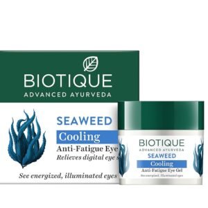 Biotique Bio Seaweed Revitalizing Anti-Fatigue Eye Gel – Reduces Dark Circles & Puffiness, 15g