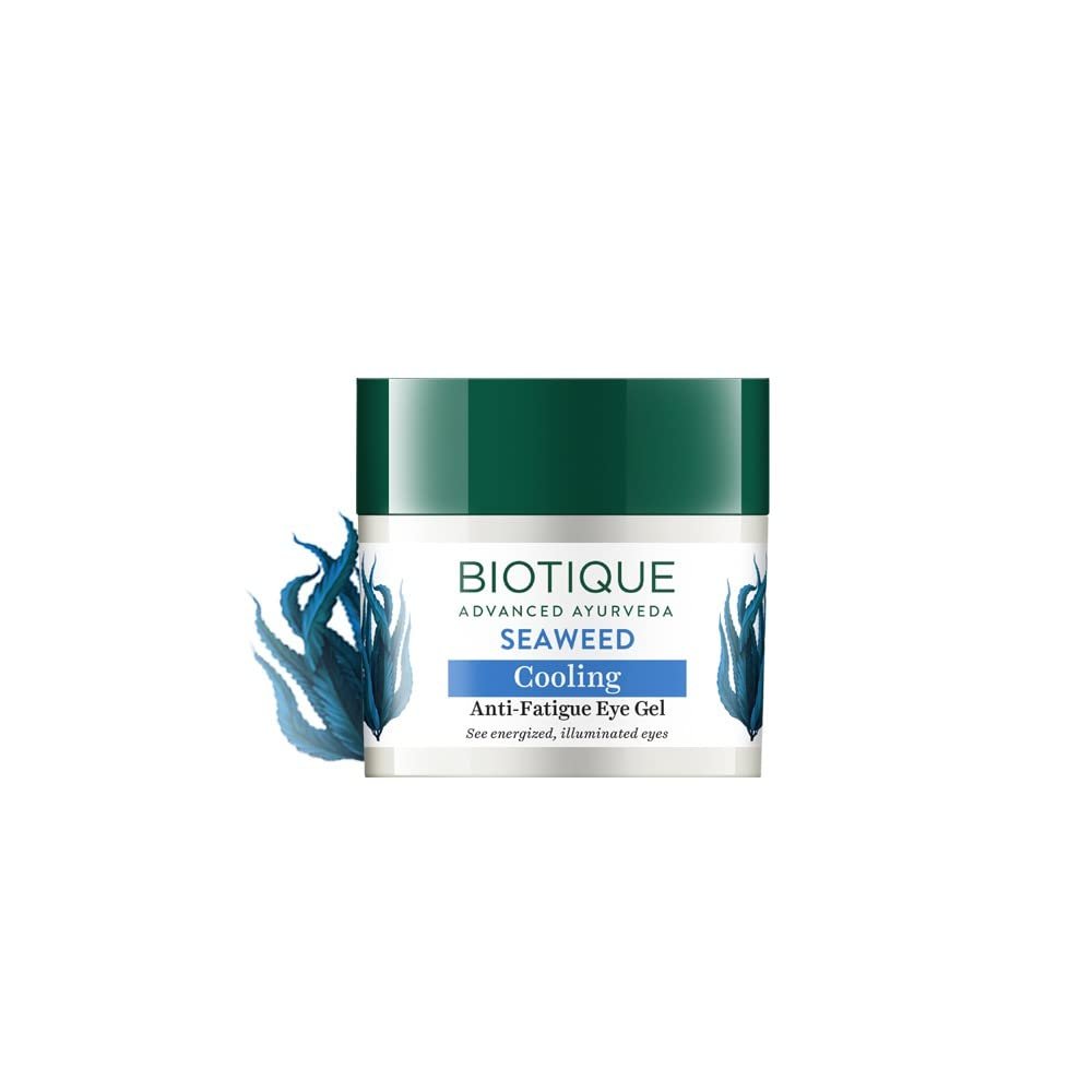 Biotique Bio Seaweed Revitalizing Anti-Fatigue Eye Gel – Reduces Dark Circles & Puffiness, 15g - Image 3