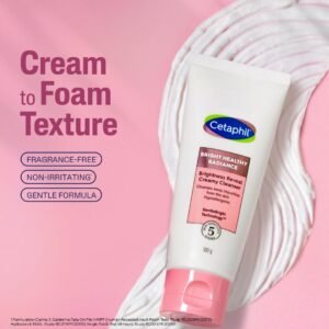 Cetaphil Brightness Reveal Creamy Cleanser – Brightening Face Wash with Niacinamide & Sea Daffodil - 100g