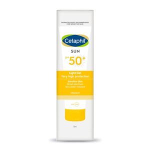 Cetaphil Sun SPF 50 Sunscreen | Lightweight Gel, Water-Resistant, Vitamin E – 50 ml