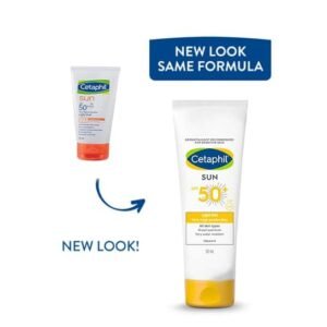 Cetaphil Sun SPF 50 Sunscreen | Lightweight Gel, Water-Resistant, Vitamin E – 50 ml