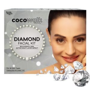 Cocowalk Diamond Facial Kit – 6 Step Brightening & Repair – Aloe Vera & Diamond – 60g