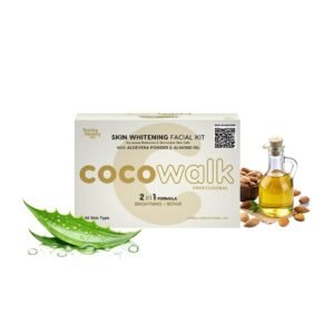 Cocowalk Professional Whitening Facial Kit – Brightening & Hydrating – Aloe Vera & Almond Oil – 50g