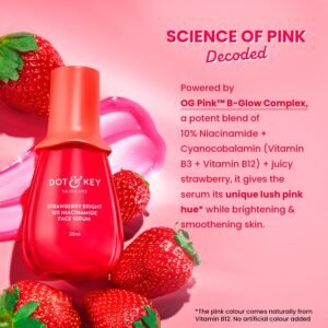 DOT & KEY 10% Niacinamide + Strawberry Face Serum – Fades Dark Spots, Hydrates & Minimizes Pores - 30ml