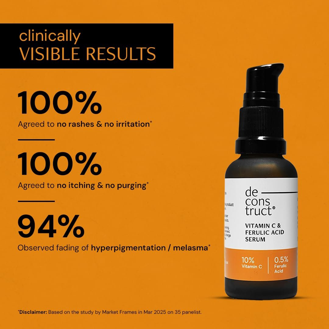 Deconstruct 10% Vitamin C Face Serum – Brightening & Non-Irritating – 30ml - Image 7