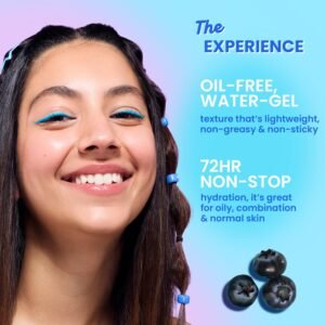 Dot & Key 72Hr Hydrating Gel Moisturizer with Hyaluronic Acid, Probiotics & Rice Water – Lightweight, Oil-Free Face Cream – 60ml