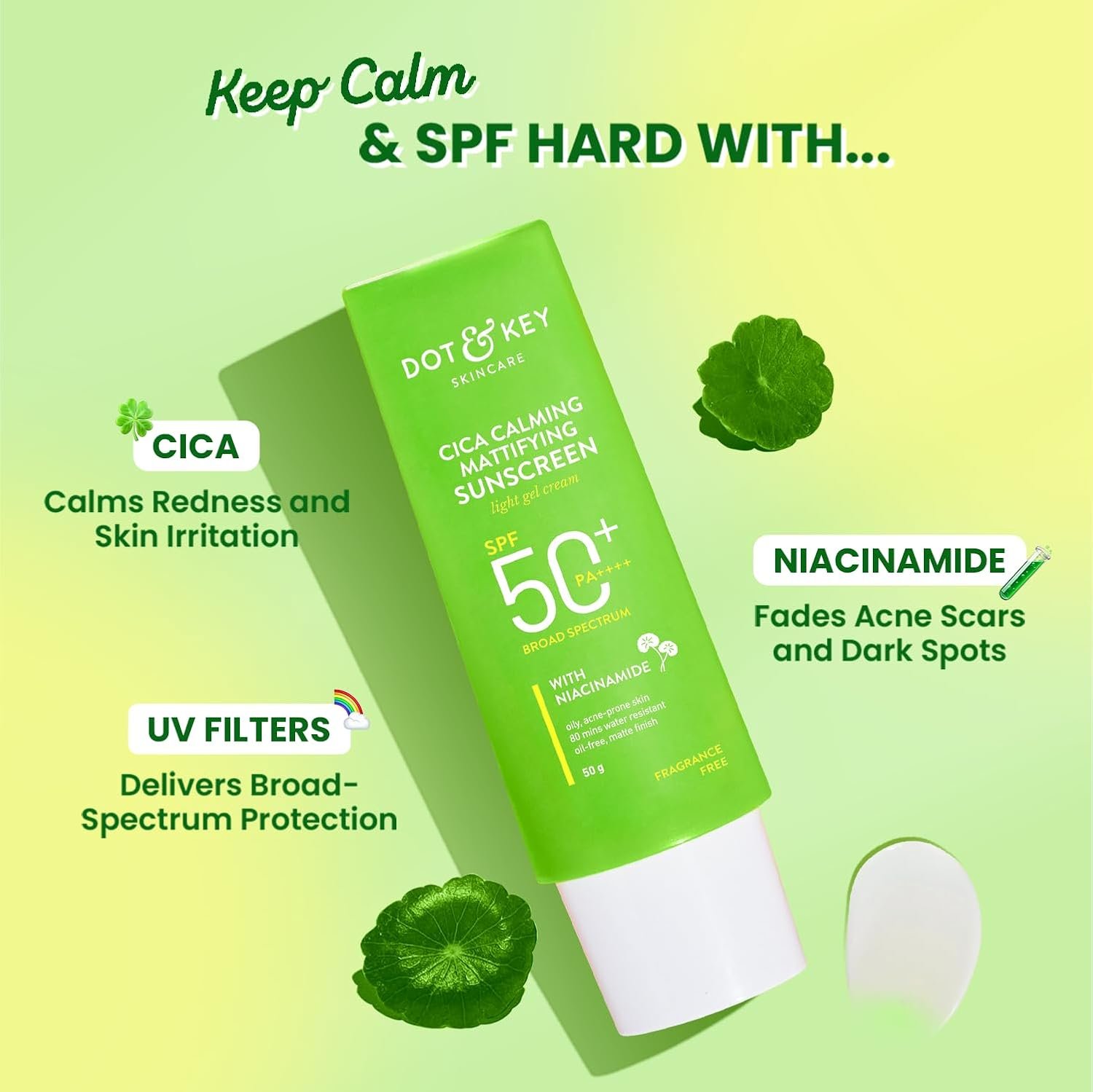 Cica + Niacinamide Matte Sunscreen SPF 50+ PA++++ 80g - Image 4