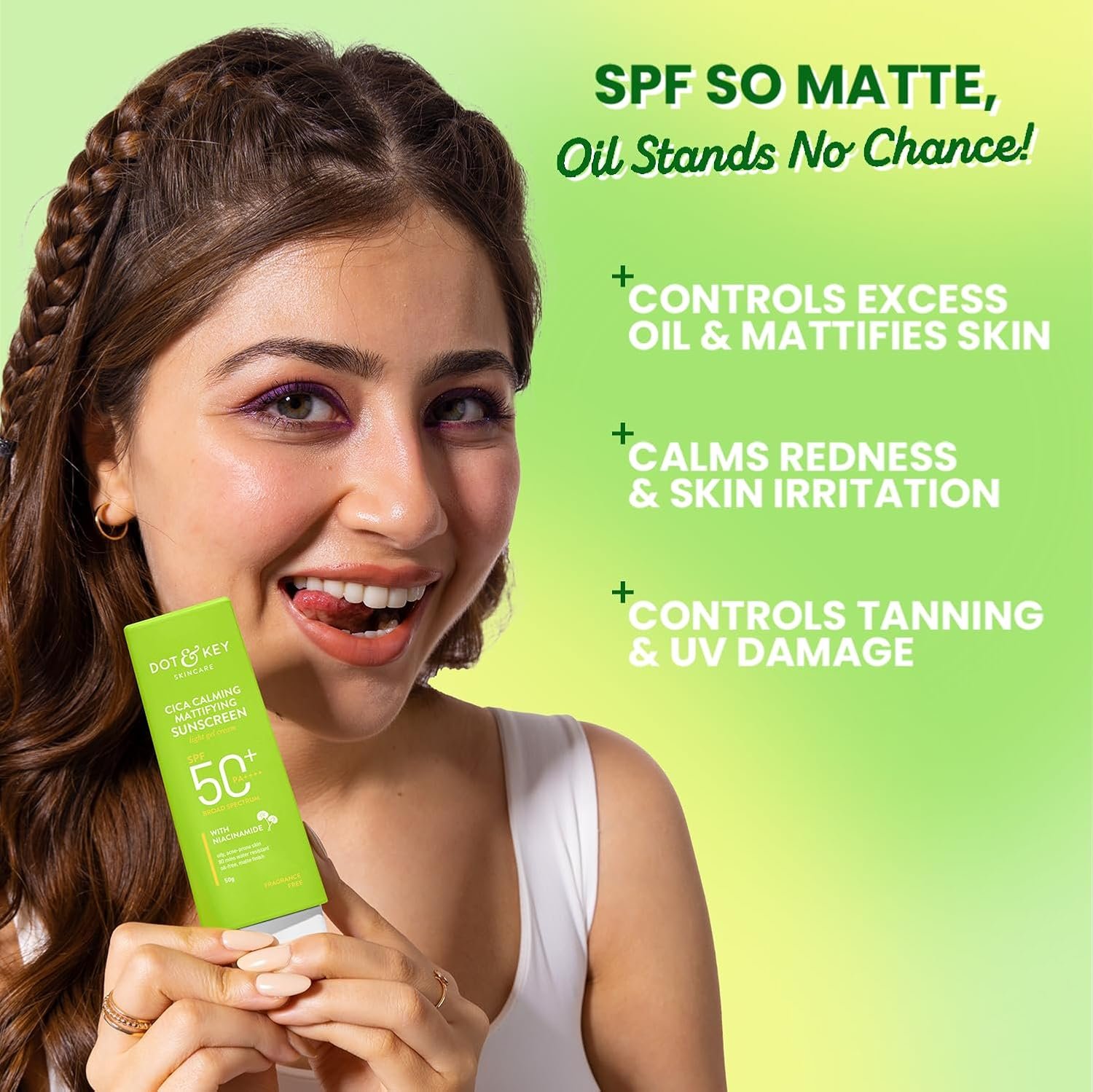 Cica + Niacinamide Matte Sunscreen SPF 50+ PA++++ 80g - Image 5