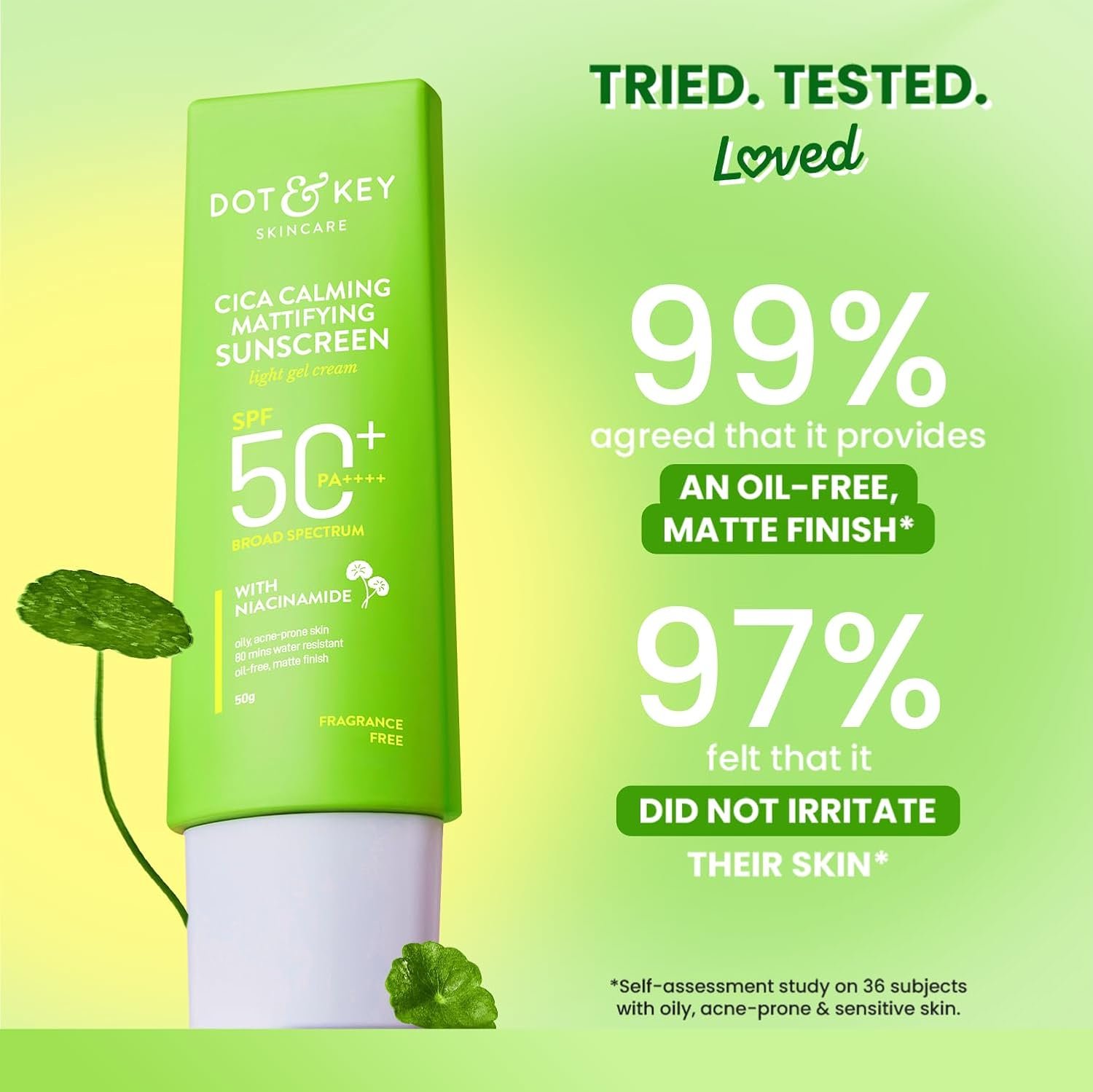 Cica + Niacinamide Matte Sunscreen SPF 50+ PA++++ 80g