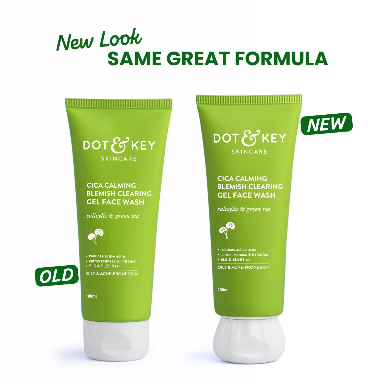 Dot & Key CICA Face Wash with 2% Salicylic Acid & Green Tea – Sulphate-Free Oil Control Cleanser for Acne-Prone, Oily & Sensitive Skin - 100ml - Image 6