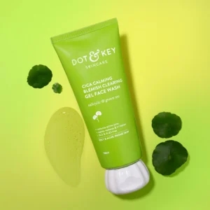 Dot & Key CICA Face Wash with 2% Salicylic Acid & Green Tea – Sulphate-Free Oil Control Cleanser for Acne-Prone, Oily & Sensitive Skin - 100ml