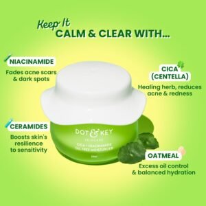Dot & Key Niacinamide + CICA Oil-Free Moisturizer – Lightweight Face Cream – 60ml