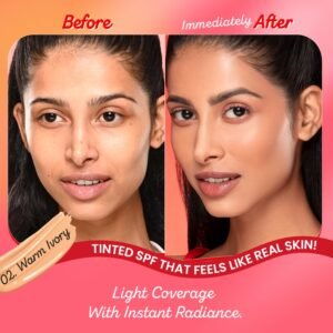 Dot & Key Strawberry Dew Tinted Sunscreen SPF 50+ PA++++ | Broad-Spectrum, Water & Sweat Resistant | Warm Ivory – 50 ml