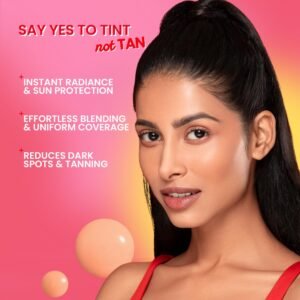 Dot & Key Strawberry Dew Tinted Sunscreen SPF 50+ PA++++ | Broad-Spectrum, Water & Sweat Resistant | Warm Ivory – 50 ml