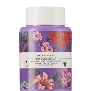 FACES CANADA InstaRemove Nail Enamel Remover – Floral Fragrance - Acetone-Free, Nourishing & Gentle, 80ml