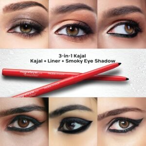 FACESCANADA Magneteyes Kajal Stick Black – 24Hr Long Stay, Smudgeproof, Waterproof | 0.35g