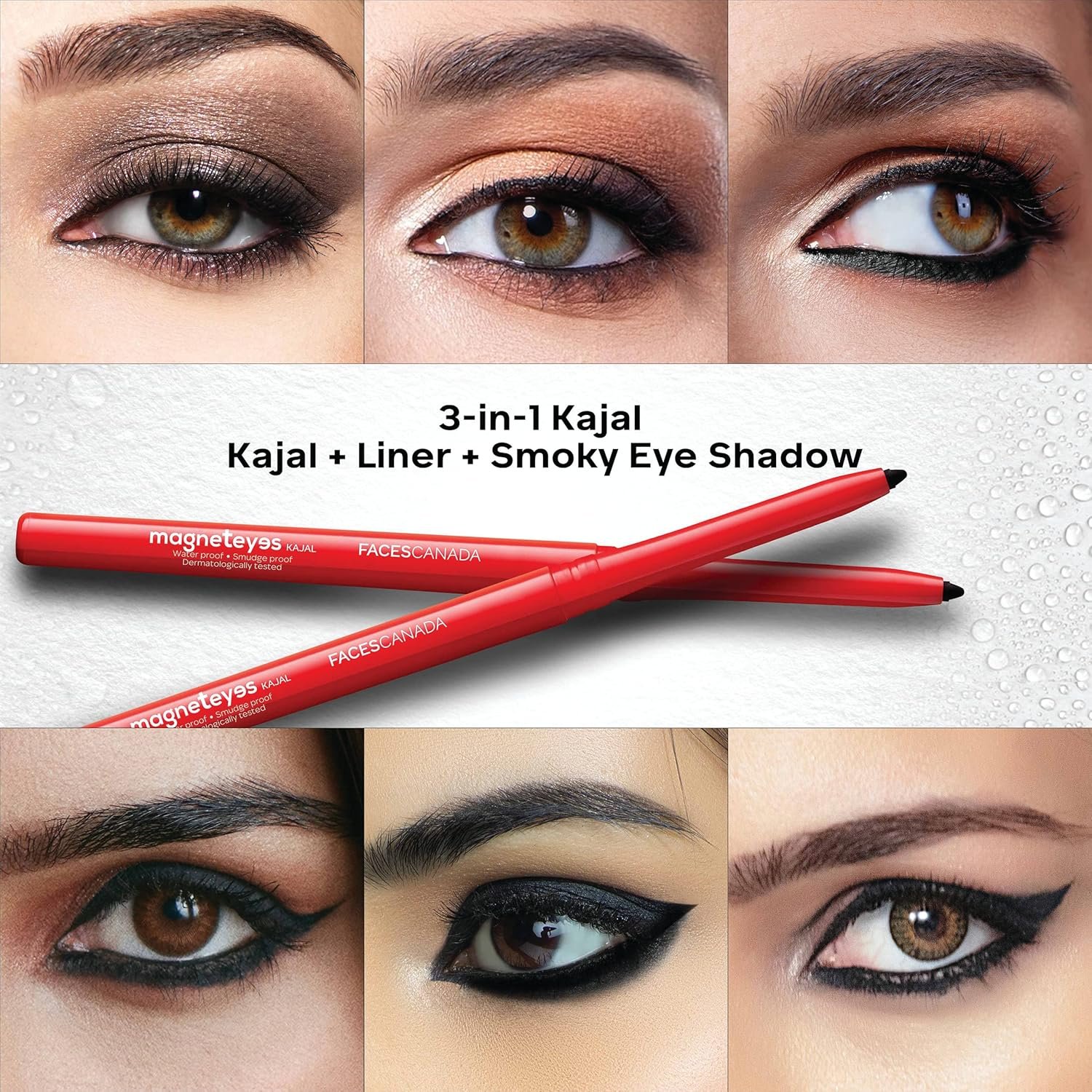 FACESCANADA Magneteyes Kajal Stick Black – 24Hr Long Stay, Smudgeproof, Waterproof | 0.35g - Image 5