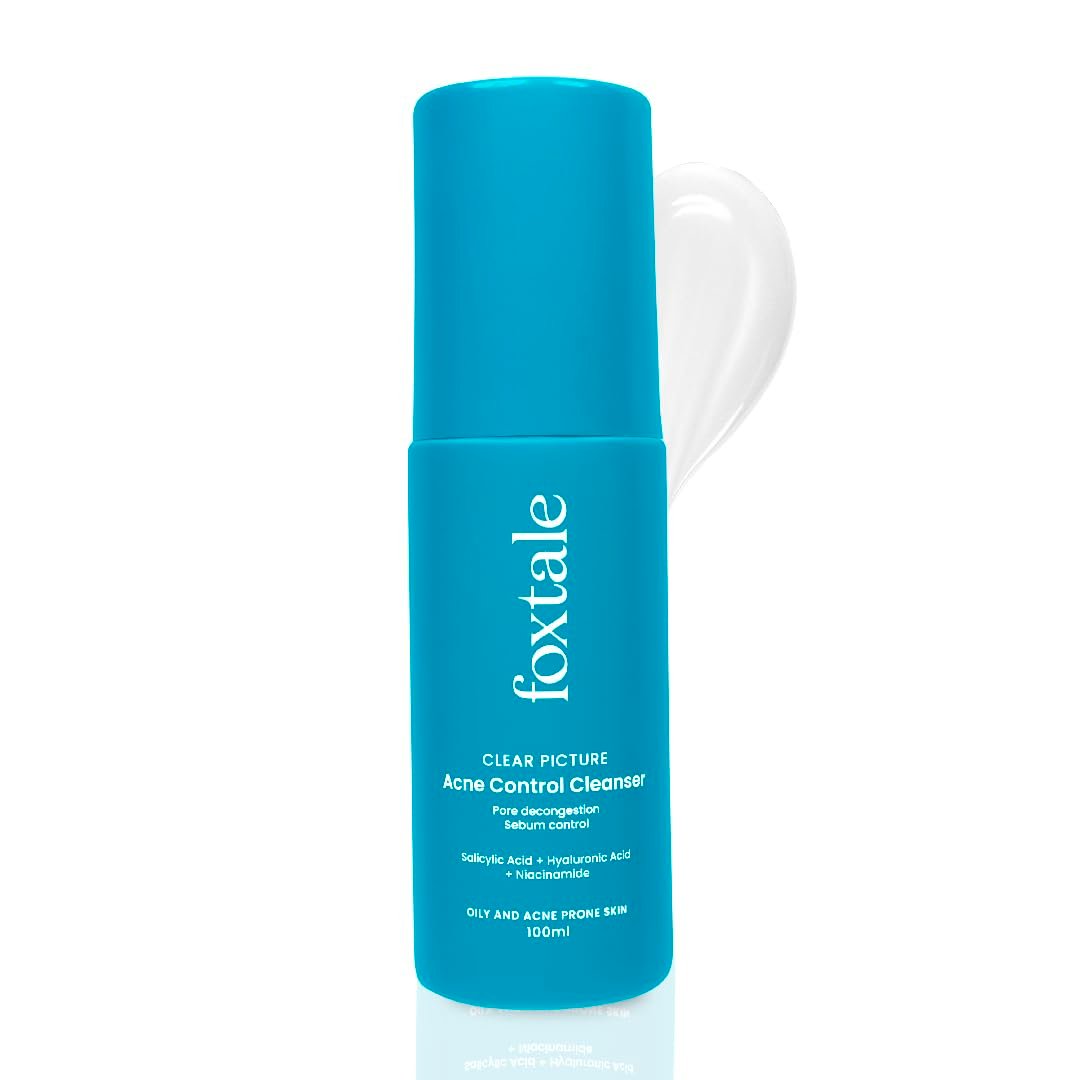 Foxtale 2% Salicylic Acid Face Wash – Acne & Oil Control Cleanser for Oily, Acne-Prone Skin – 100ml