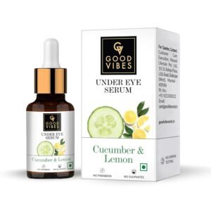 Good Vibes Cucumber & Lemon Under Eye Serum – Brightening & Puffiness Control, 30ml