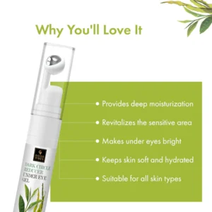 Good Vibes Seaweed & Green Tea Under Eye Gel – Dark Circle & Puffiness Reducer, 30ml